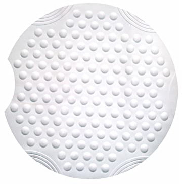 AQUALONA® Premium Shower Mat, Anti-Mould Non-Slip – Extra Soft TPE, Machine Washable – BPA, Latex, Phthalate Free (Bubbles White)