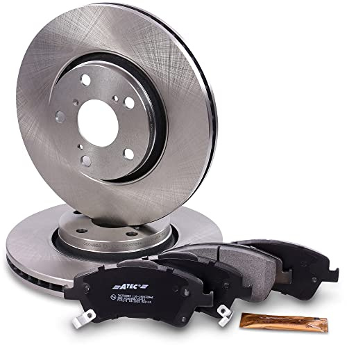 ATEC GERMANY Juego de frenos eje delantero incl. discos de freno Ø 295 mm ventilados + pastillas de freno delanteras Compatible con TOYOTA AURIS (_E15_) (_E18_), AVENSIS (_T27_), VERSO (_R2_)