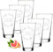 polar-effekt Leonardo Cocktailgläser 6er-Set 300 ml mit Gravur - Trinkgläser mit Namen - Geschenke zum Geburtstag - Gläser für Cocktails, Mojito, Saft und Gin Tonic