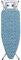 STANEW Bügelbrett 120 x 45 cm,Klappbares Bügelbretter Bügeltisch für Dampfbügeleisen,Sicherheitsschließsystem,höhenverstellbar,Integriertem Eisenständer(Geometrisch Blau)
