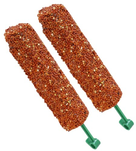 Parket zur Behandlung von Sticks – 2 Stück Vogelsnacks, Training von Kaubelohnungen | Kreatives Design, reichhaltige Funktionen