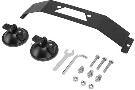 Garosa Support de Toit de Voiture Satellite, Matériau ABS en Aluminium, stabilité Sécurisée de la Ventouse pour Fenêtre de Voiture, Toit Ouvrant, Camping-Car et Bateau