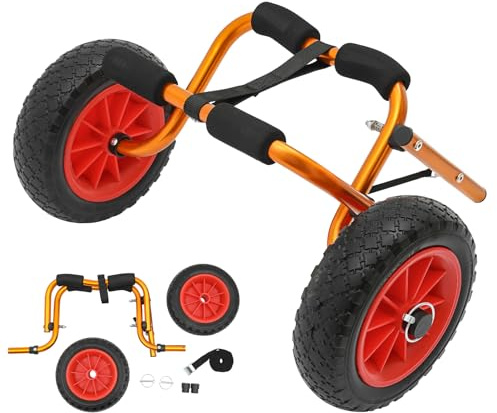 ROGONPDK Kayak in alluminio, per canoa, kayak, canoa, surf, 80 kg/176 lbs, canoa e kayak, per attività all'aperto, per barche, carrello da surf