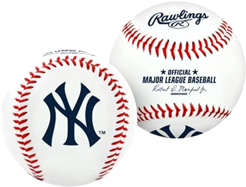 Rawlings Pelota de béisbol con Logo de MLB, MLB, Color Blanco, tamaño Official