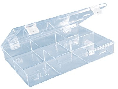 Hünersdorff Caja de surtido PS CLASSIC, 6 compartimentos 225x335x55 mm, transparente