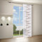 my-curtain shop Vorhang/Vorhang/Flächenvorhang Zeena, B/H: Flächenvorhang/Schiebevorhang 60 x 245 cm, halbtransparent/hochwertiger Scherli-Effekt, Stoff, braun, 60 x 245 cm