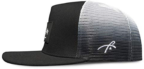 Grace Folly Trucker Hat for Men & Women. Snapback Mesh Caps (One Size, Black with Fade)