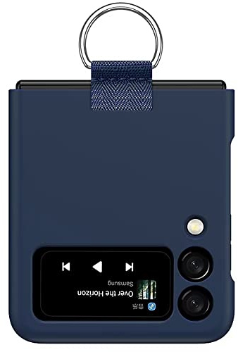 RankOne Fodral för Samsung Galaxy Z Flip3/Samsung Galaxy Flip 3 2021 6,7 tum med hårt skydd i polykarbonat och anti-fall skydd - marinblå.