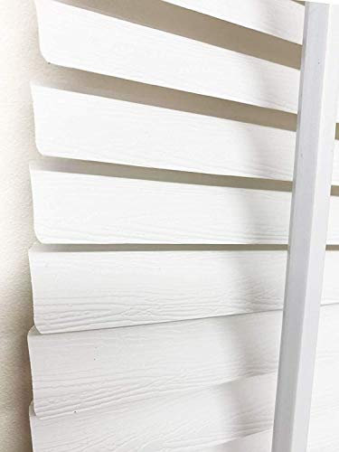 Ruby Deals PVC Venetian Blind Blinds Window 25mm Thin Slats Kitchen Window Blinds Treatments Easy Fit Curtains Trimmable Fittings Home Office(White Embossed 60W x 150H cm)