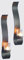 Novaliv 2X Wandkerzenhalter aus Metall mit Glas 10 x 34,5 x 5,2 cm Schwarz Kerzenhalter Wand Teelichterhalter Deko Wohnzimmer Dekoration Wanddeko Vintage Deko Teelicht Wandhalter