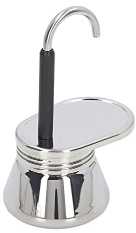 Caffettiera a Beccuccio Singolo Leggera in Acciaio Inossidabile per Caffè Espresso, Tazza da Caffè Preparata da Campeggio Portatile per Tutti i Piani