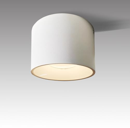 Marknice LED Dimmable Ceiling Spotlight Aluminum White 4.72 Cylinder Spot Light Indoor Modern Minimalist Focus Accent Down Light for Cylinder Hallway Kitchen Foyer CRI 98 12W 3000K