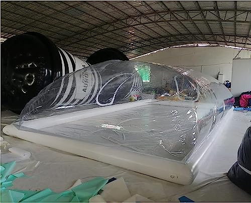 SHANJINL Inflatable Swimming Pool Cover TPU Inflatable Pool Cover Above Ground Swimming Pool Solar Dome Tent with Blower/Pump Outdoor Rainproof,8 * 5 * 3M