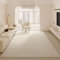 INKAROBOX Moderner Teppich, Creme, Beige, Abstrakt, für Wohnzimmer, Schlafzimmer, Groß, rutschfest, Weich, Dünn, Schlicht für Wohnzimmer Esszimmer Schlafzimmer (Creme-A, 160 x 230 cm)