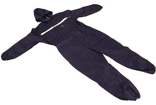 Arbetsoverall, Polyesteroverall XL Hooded Rötsäker Mörkblå Långärmad Reflexoverall Arbetsoverall Jumpsuit Herr för Fabriker