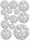 39 pezzi adesivi per finestre – finestra acchiappasole, finestra con pellicola arcobaleno con effetto prisma, adesivi per vetro anti-collisione per uccelli, decorazioni per porte e finestre.