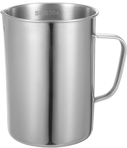BESPORTBLE Measuring Cup with Scale Laboratory Measuring Cup Graduated Beaker for Liquid and Solid Measurement Easy-to-Read Reusable for Chemistry Class Kitchen Scientific Research