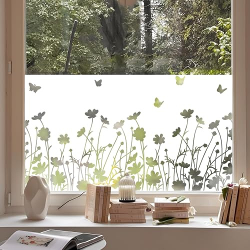 dktie Window Film Self-Adhesive Opaque 02 (02-White Background, 90 x 200 cm)