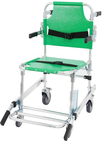 Sollevamento per scale portatile, sedia per anziani con cinture di sicurezza, sedia a rotelle da viaggio regolabile, trasporto manuale, sedia per scale per disabili, adulti, anziani e disabili
