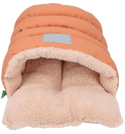 RASTKY Cama para Gatos Suave y Cálida, Cama Semicerrada para Gatos con Cojín Extraíble para un Lugar de Descanso, Habitación para Mascotas (S)