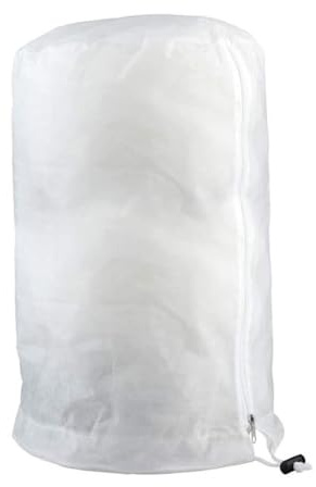QOXEZY Bolsa de protección contra heladas no tejida para plantas de jardín, funda anticongelante reutilizable con cordón o cierre de cremallera, blanco reflectante UV, escudo para clima frío (B)