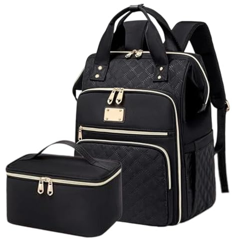 Laptop lunchryggsäck – 30 l isolerad kylryggsäck, läckagesäker | matförvaringsfack | hållbar väska för studenter för skola, kontor, camping, vandring, picknick, utomhus, daglig användning