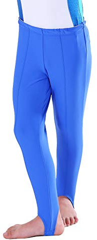Mens and Boys Gymnastics Pants Leotard Youth Ballet Tights Stirrup Pants for Dance Yoga Practice Athletic Royal