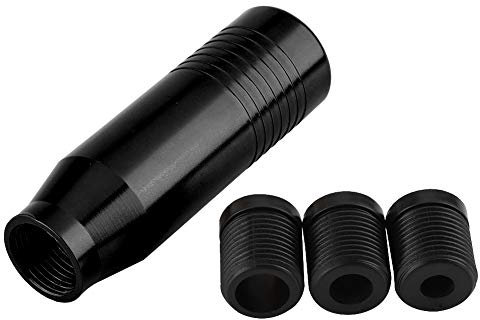 EVGATSAUTO Auto Schaltknauf für Handschalthebel, universeller Schalthebel aus Aluminiumlegierung, Schalthebelknopf für Schalthebel für Handschaltgetriebe(Schwarz)