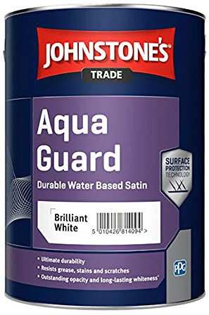 Johnstone's Trade Aqua Guard Satin - Brilliant White 5L