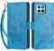 Funda para Honor 70 Lite,Fundas Honor X8 5G Libro con Tapa de Cuero Piel Billetera Cover con Kickstand, Hebilla Magnetica, Ranuras Tarjetas Carcasa para Honor X6 4G / X8 5G / Honor 70 Lite (Azul)
