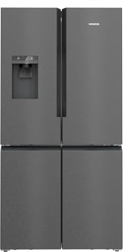 Siemens KF96DPXEA iQ700 Kühl-Gefrier-Kombination, 183 x 90,5 cm, 574 L Kühlen & 199 L Gefrieren, noFrost, hyperFresh 0 Grad, LED-Licht, Beleuchtete Glasrückwand mit multiAirflow