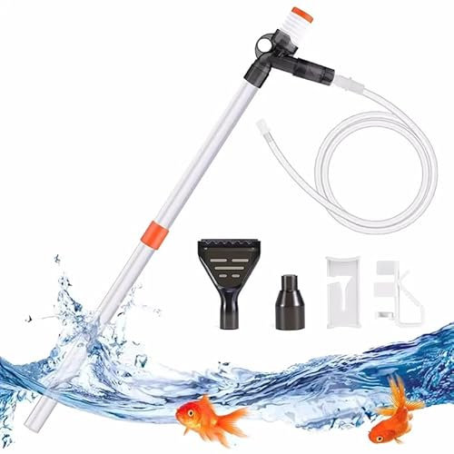 Esenlong Aquarium Wasserwechsler Mulmsauger, Aquarium Kiesreiniger Staubsauger Kit Reinigung Sand Filter, Kies Reiniger Siphon Staubsauger für schnellen Aquarium Wasserwechsel, Sandwaschung