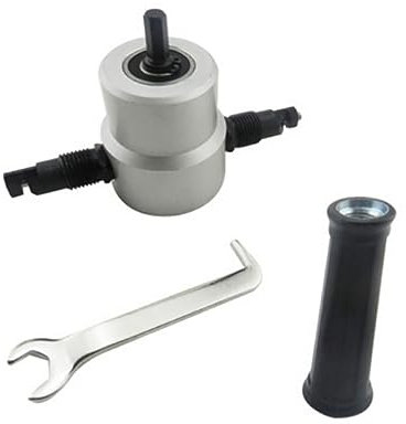 Veemoon Cortador De Eléctrico Accesorio De Taladro Cabezales Corte De Metal Hoja De Cabezal Doble Giratorio