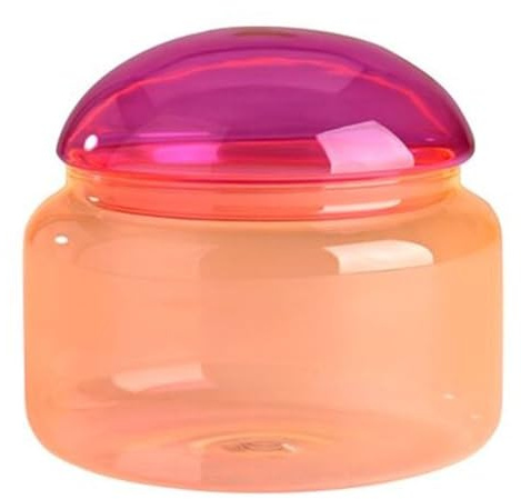 Gift Company Voile, Glasdose, L, Borosilikatglas, pink/orange, gs