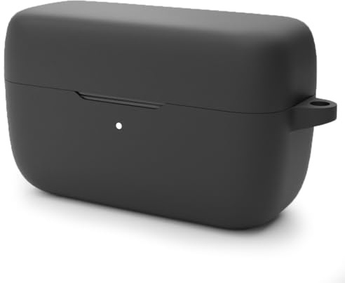 Attach Silikonhülle Schutzhülle Kompatibel mit Jabra Elite 3 Kopfhörer Ohrhörer in Schwarz