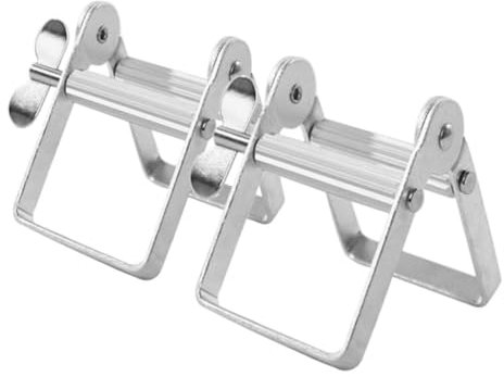 NULYLU 2 Piezas Expresimidor De Pasta De Dientes Expresimidor De Tubos De Pasta De Dientes Hogar De Acero Inoxidable Oral