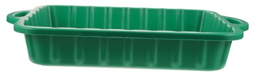 Gogogmee Vaschetta di Raccolta Olio Motore in Plastica Verde Spessa, Impilabile e Salvaspazio, Strumento per Riparazione Auto e Raccolta Liquidi di Scarico