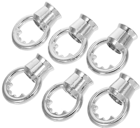 DIYEAH Anello Filettato per Lampadario M10 in Metallo Chiusura Anti-Sgancio, Gancio per Lampada Sospensione 6 Pezzi, per Decorazioni DIY