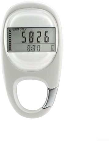 GLFLOW Podomètre, avec accéléromètre 3D pour suivre la distance entre les pas, les calories, design compact et léger