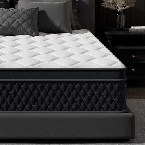 ABENE Single Firm Mattress 10.6Inch Memory Foam Pocket Spring Single Bed Mattress 3FT, Medium Firm Hybrid 7 Zone Orthopedic, OEKO-TEX Certified Soft Fabric (90x190x27cm)