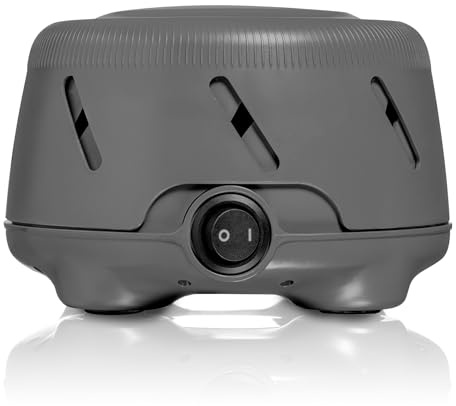 Yogasleep Dohm Uno White Noise Sound Machine, Real Fan Inside for Non-Looping White Noise, Sleep Aid, Office Privacy & Meditation for Adults & Baby, Registry Gift (Charcoal)