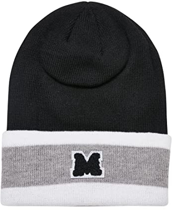 Urban Classics Unisex College Team Beanie Black/heathergrey/White, one Size
