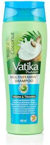 Vatika Naturals Multivitamin Enriched Coconut Shampoo - 400ml | With Goodness of Coconut Blend with Multivitamins | For Hair Nourishment and Shine