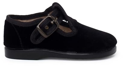 Pisamonas Pepitos Terciopelo Hebilla Talla 22 Color Negro