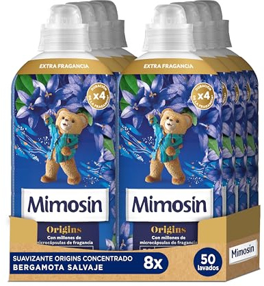 Mimosín Origins Suavizante Concentrado Bergamota Salvaje, 8 x 50 lavados​