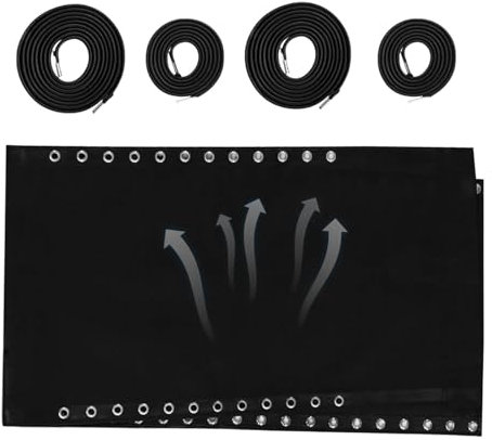 Stuhl-Ersatzstoff, leichtes Ersatz-Stofftuch, Stuhl-Reparaturset, faltbares Lounge-Reparaturtuch mit 4 Seilen, multifunktionales Strandschlingen-Stuhltuch für Terrassen-Liegestuhl