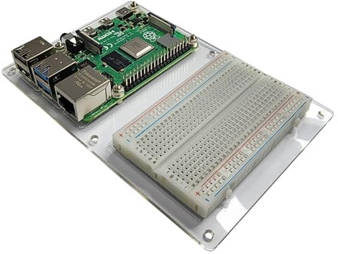 Base Plate Breadboard for Raspberry Pi – Base Platform with Integrated Breadboard for Raspberry Pi Projects