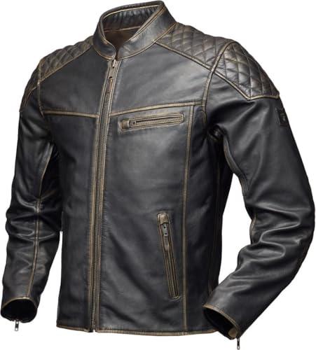 Modeka Phinix Motorcykel Läderjacka, dunkelbraun, 5XL
