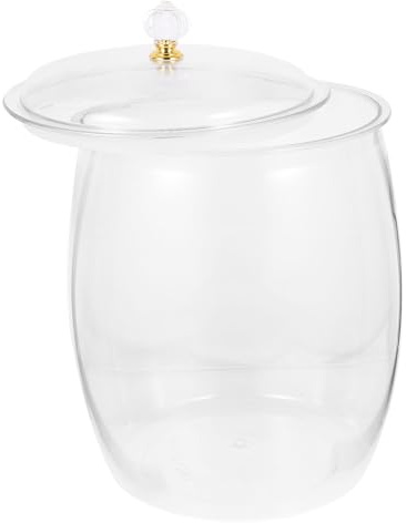Alipis Bocal à Kimchi Hermétique Transparent 6,5 L, Récipient à Grains En Verre Robuste, Pot De Conservation Alimentaire Pour Fermentation Et Stockage Maison