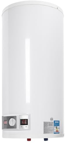 Warmwasserspeicher, 2000W 50L Speichertank mit Handbrause, LED-Temperaturanzeige, Temperatur einstellbar 25-75 ℃, Elektrospeicher Wasserboiler für Küche, Bad